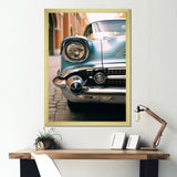 Vintage Cuban car photography I - Car Old American Canvas Wall Art