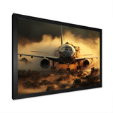 Airplane ready for takeoff I - Transportation Plane Canvas Wall Art