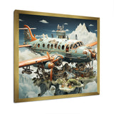 Surreal Plane in the jungle - Plane Canvas Wall Art