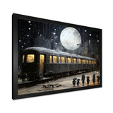 Black Union train station I - Transportation Train Canvas Wall Art