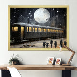 Black Union train station I - Transportation Train Canvas Wall Art