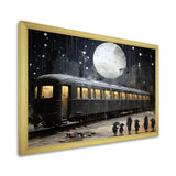 Black Union train station I - Transportation Train Canvas Wall Art