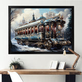 Christmas Train Journey I - Transportation Train Canvas Wall Art