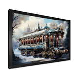 Christmas Train Journey I - Transportation Train Canvas Wall Art