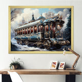 Christmas Train Journey I - Transportation Train Canvas Wall Art