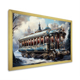 Christmas Train Journey I - Transportation Train Canvas Wall Art