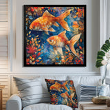 Orange blue Aquariums Oceanic Wonders fish - Fish Wall Decor