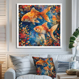 Orange blue Aquariums Oceanic Wonders fish - Fish Wall Decor