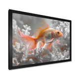 Orange white fish coral dream - Fish Wall Art Prints