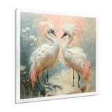 White pink Paradise Cove swans - Bird Wall Art Prints