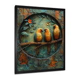 Yellow green Rainforest Radiance parrots - Yellow Parrot Wall Art