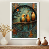 Yellow green Rainforest Radiance parrots - Yellow Parrot Wall Art