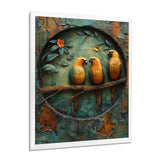 Yellow green Rainforest Radiance parrots - Yellow Parrot Wall Art