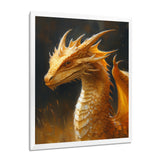 Yellow black Golden Wings Dragon - Dragons Home Decor Art