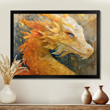Treasured Scales Dragon collage - Dragons Canvas Wall Art