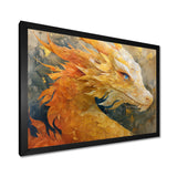 Treasured Scales Dragon collage - Dragons Canvas Wall Art