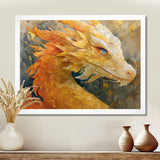 Treasured Scales Dragon collage - Dragons Canvas Wall Art
