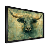 Golden green Taurus zodiac Treasures - Green Taurus Wall Art