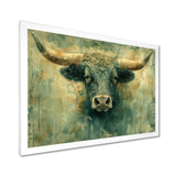 Golden green Taurus zodiac Treasures - Green Taurus Wall Art