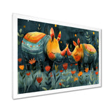 Yellow green Rhino wondering dreams - Rhino Wall Decor