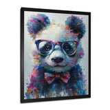 Black red panda portrait illusion - Panda Wall Decor