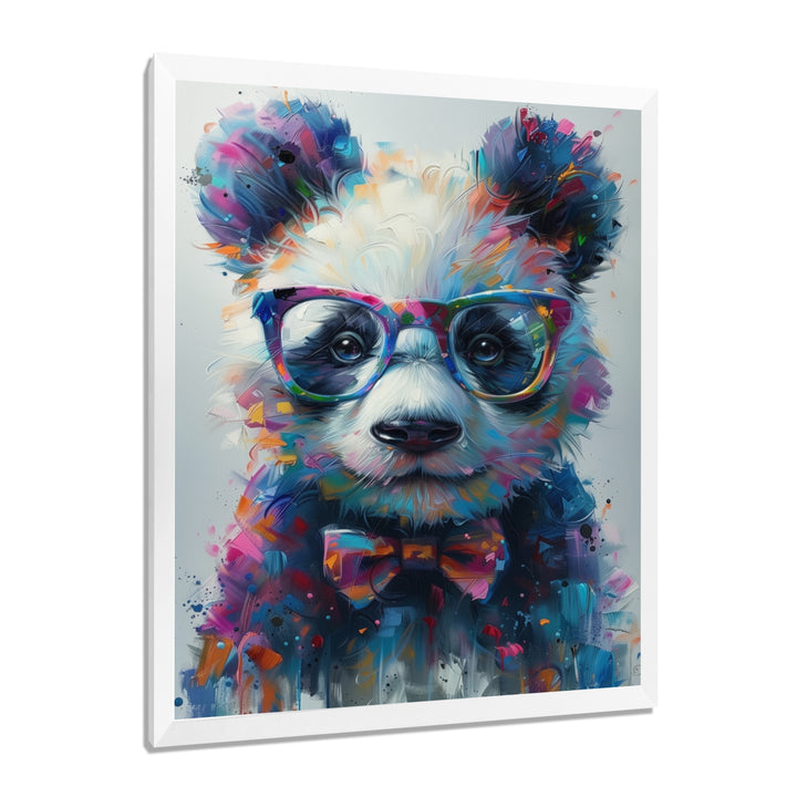 Black red panda portrait illusion - Panda Wall Decor