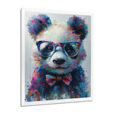 Black red panda portrait illusion - Panda Wall Decor