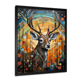 Deer in colorful landscape composition - Deer Bedroom Wall Art