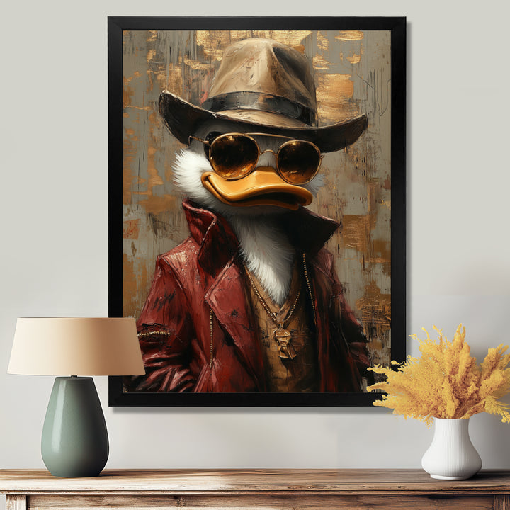 Scrooge Duck As Scarface Luxury Gangster - Duck Wall Art Prints
