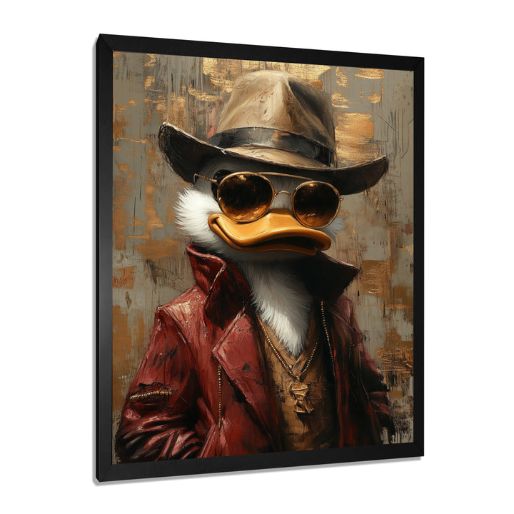 Scrooge Duck As Scarface Luxury Gangster - Duck Wall Art Prints