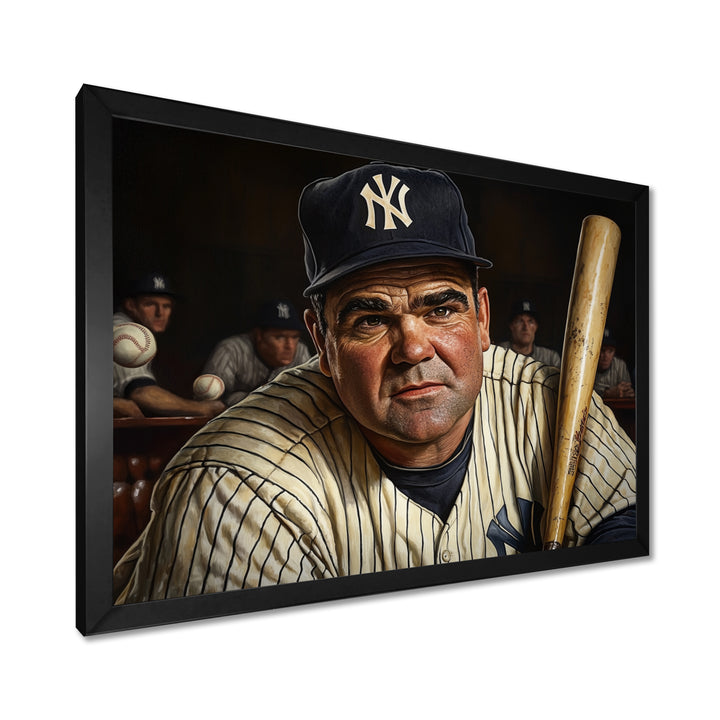 Baseball Player Portrait I - Sport Baseball Canvas Wall Art