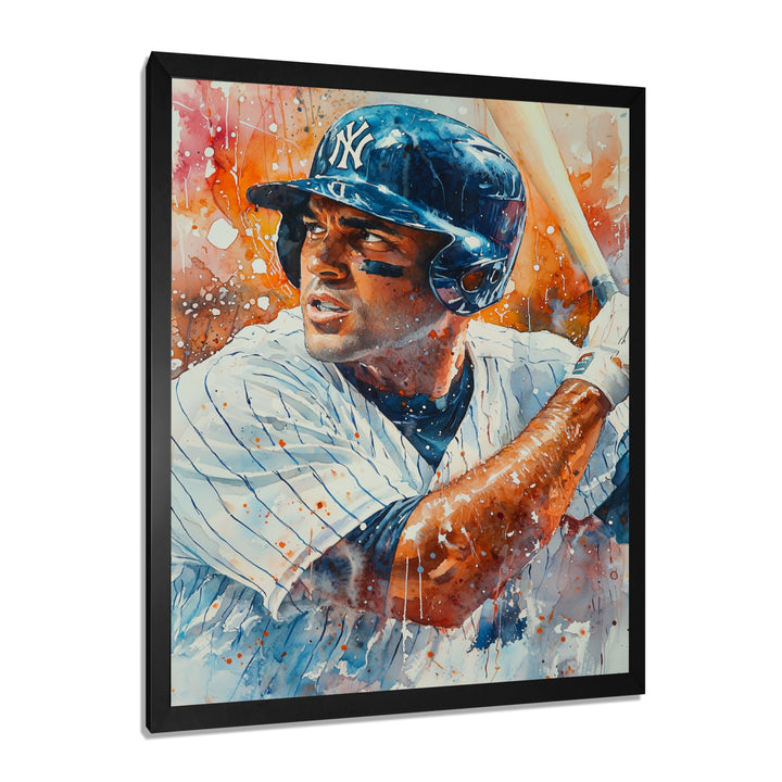Baseball Player On The Field - Sport Baseball Canvas Wall Art