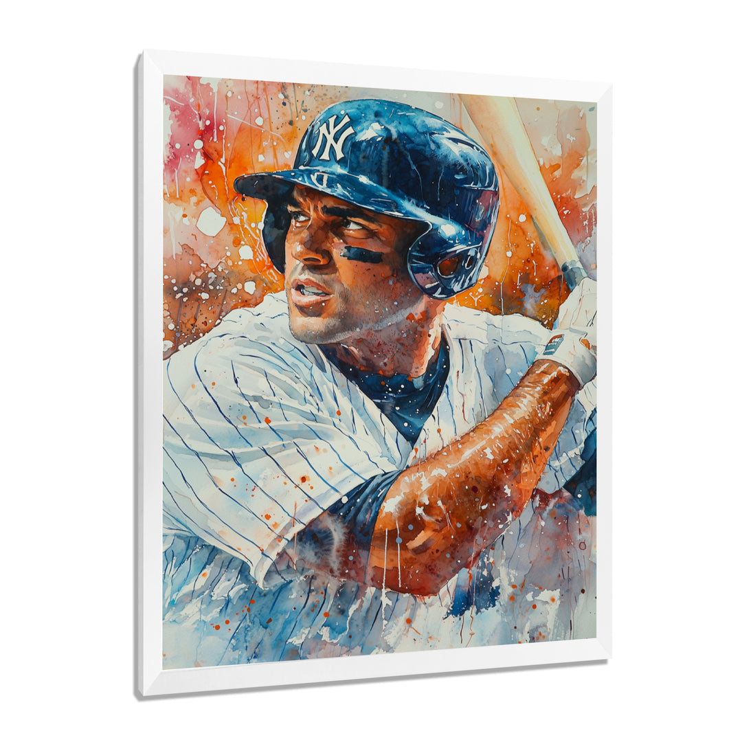 Baseball Player On The Field - Sport Baseball Canvas Wall Art