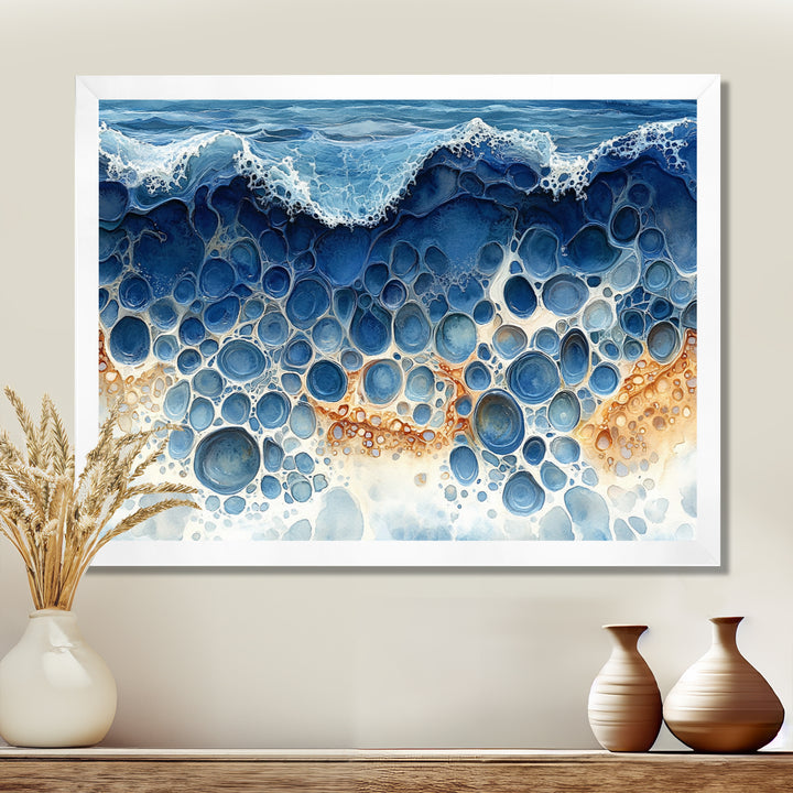 Coastal Reef In Blue And Orange Tones - Coral Wall Decor