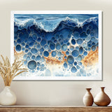Coastal Reef In Blue And Orange Tones - Coral Wall Decor