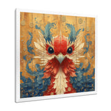 Red And Blue Bird Spirit Guardian - Bird Wall Art Prints