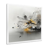 Grey And Yellow Dragonfly River Runner - Dragonfly Wall Decor