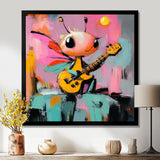 Nursery Dragonfly Playing Guitar - Dragonfly Wall Art Prints