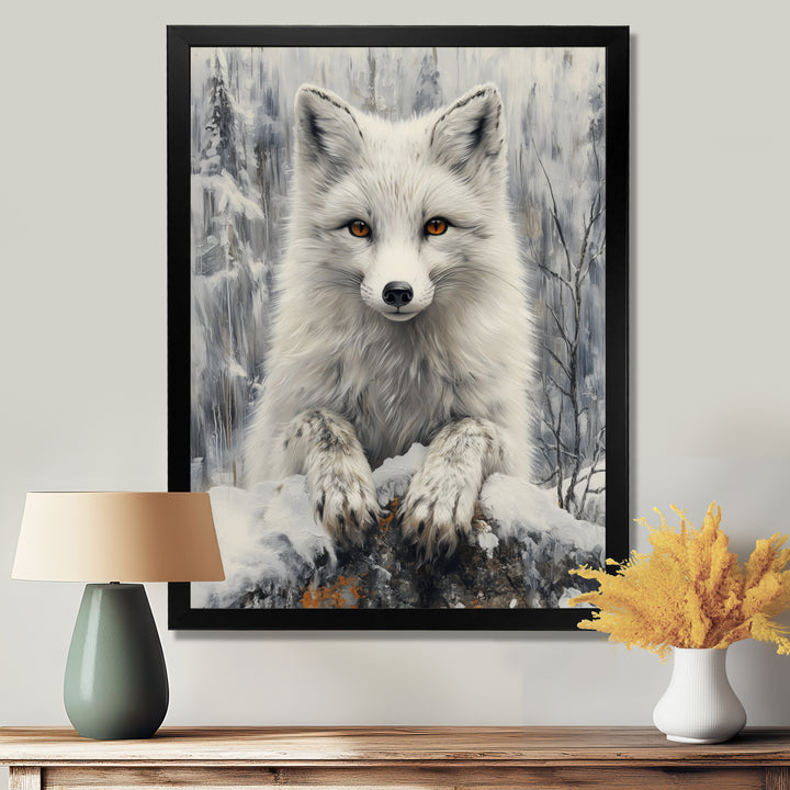 Grey Arctic Fox In The Yukon - Wolf Home Decor Art