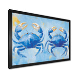 Coastal Blue Crab Battle - Crab Wall Decor