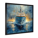Minimalism Yacht Wealth's Reflection - Boat Yacht Canvas Wall Art