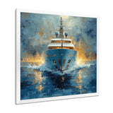 Minimalism Yacht Wealth's Reflection - Boat Yacht Canvas Wall Art