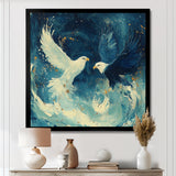 White Eagle Odins Eagles - Eagle Large Canvas Wall Art
