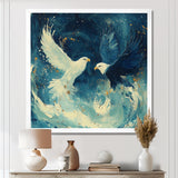 White Eagle Odins Eagles - Eagle Large Canvas Wall Art