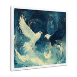White Eagle Odins Eagles - Eagle Large Canvas Wall Art