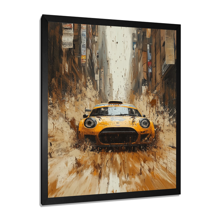 Yellow Off Road Rallycross Racing - Cars Off-Roadcanvas Canvas Wall Art