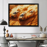 Orange Rally Car Rush Accented With Black - Cars Off-Roadcanvas Canvas Wall Art