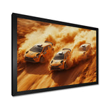 Orange Rally Car Rush Accented With Black - Cars Off-Roadcanvas Canvas Wall Art