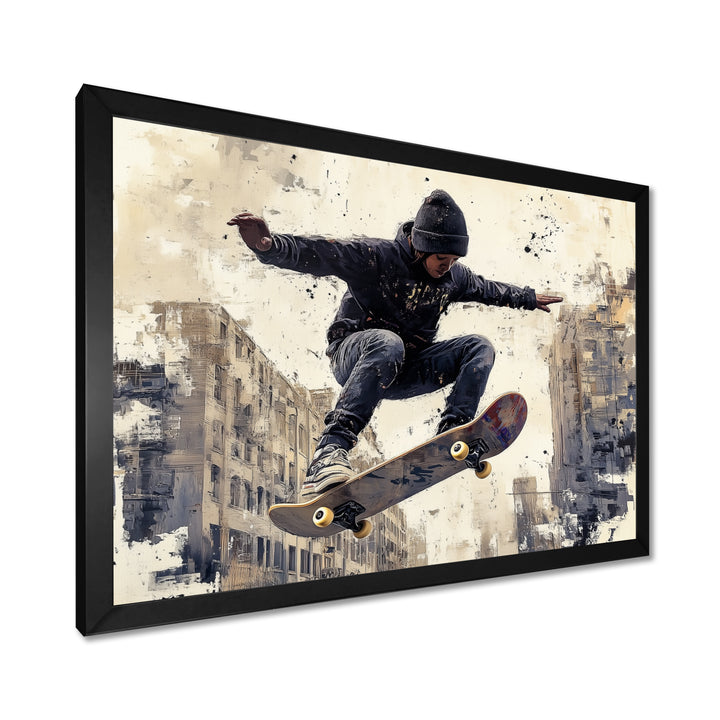 Black Skateboard Street Women&