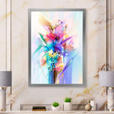 Abstract Colorful Spring Flowers